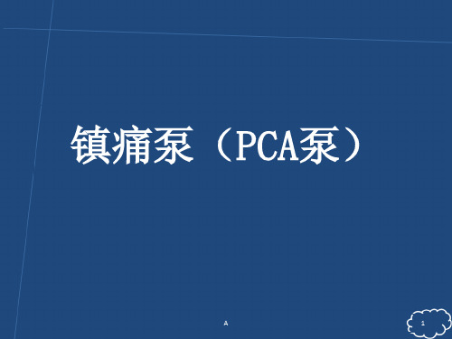 镇痛泵(PCA泵)