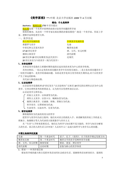 美学原理1-6章