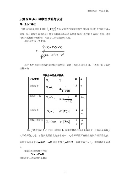 可靠性试验分析及设计