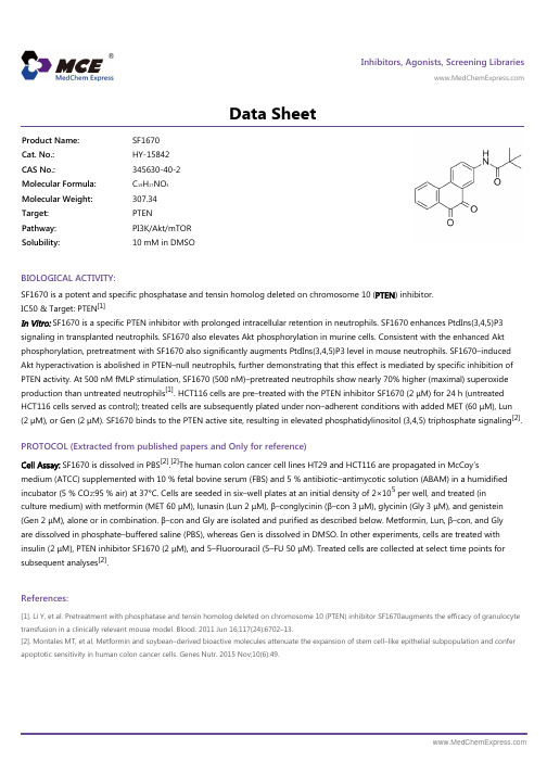 SF1670_DataSheet_MedChemExpress