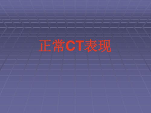 正常胸肺部影像学ppt课件