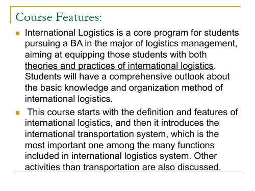 International Logistics