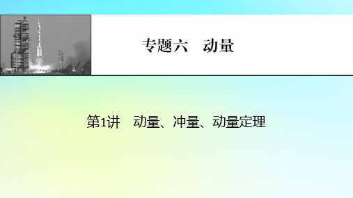 2024版高考物理一轮总复习专题六动量第1讲动量冲量动量定理课件