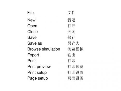 ChemCAD部分翻译