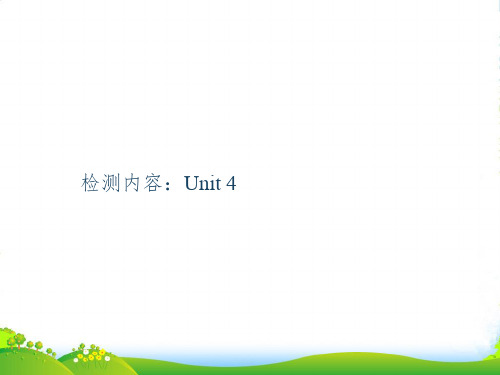 人教版九年级英语课件：周周清 Unit4 (24张)