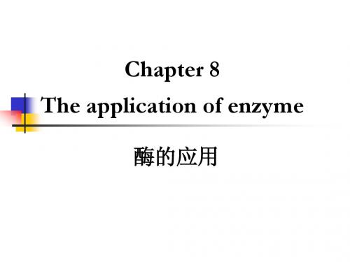 南京林业大学酶工程-酶的应用