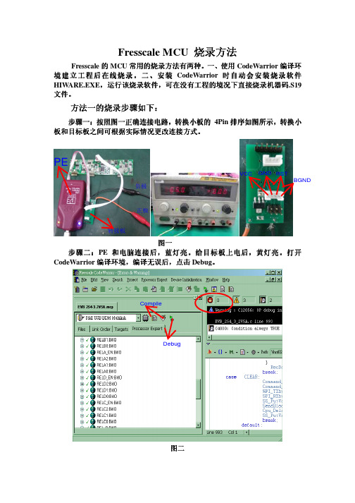 Fresscale MCU 烧录方法