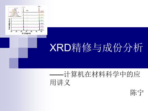 XRD精修与QPA成份分析