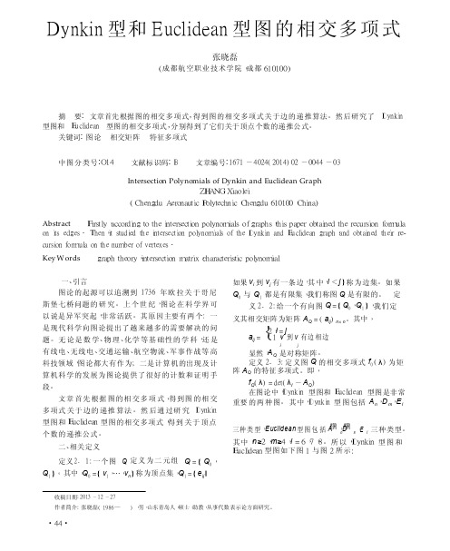 Dynkin型和Euclidean型图的相交多项式