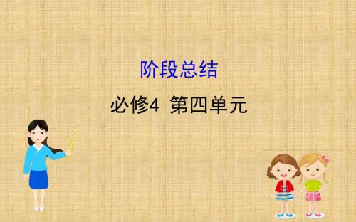 高考政治一轮复习 第四单元 认识社会与价值选择阶段总结名师课件 新人教版必修4