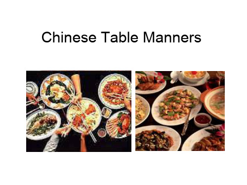 Chinese Table Manners