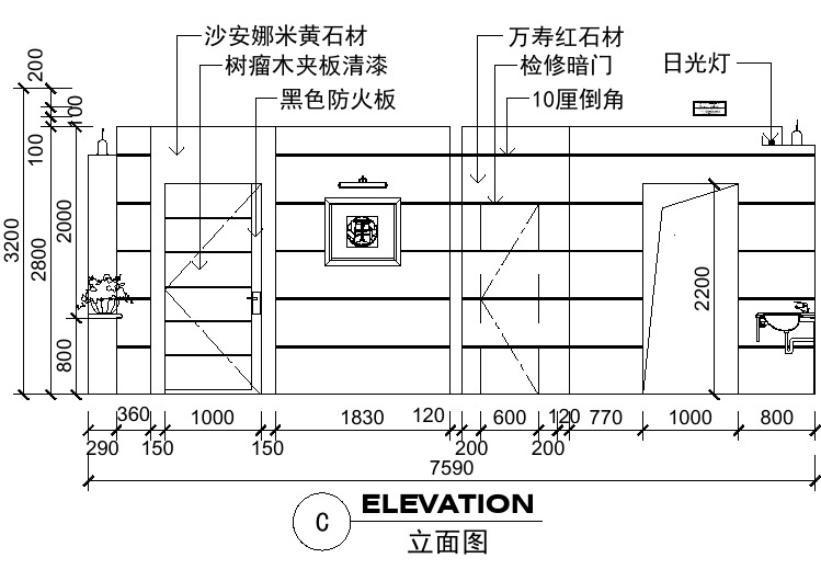 【CAD图纸】室内装修常用图块FH02001A(精美图例)