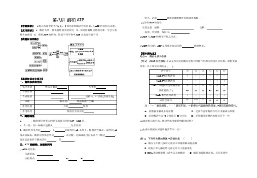 高三一轮复习学案酶和ATP 