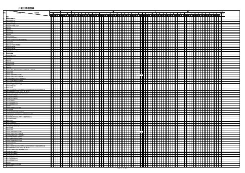 商业综合体商业管理各部门开业工作进度表