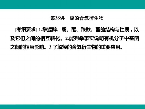 高三化学总复习课件第十一章有机化学基础(选修5)11-36