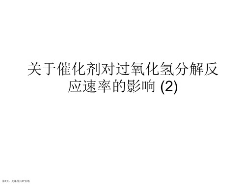 催化剂对过氧化氢分解反应速率的影响 (2)