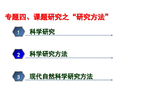 专题四课题研究之研究方法