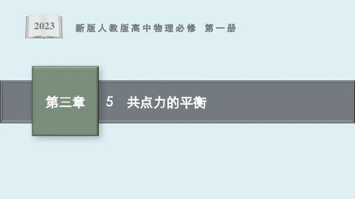 《共点力的平衡》课件ppt