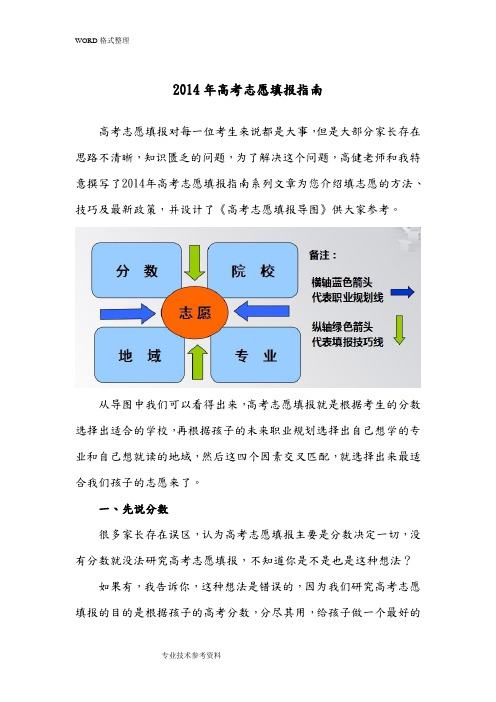 2015高考志愿填报指南_志愿填报的方法、技巧、最新政策