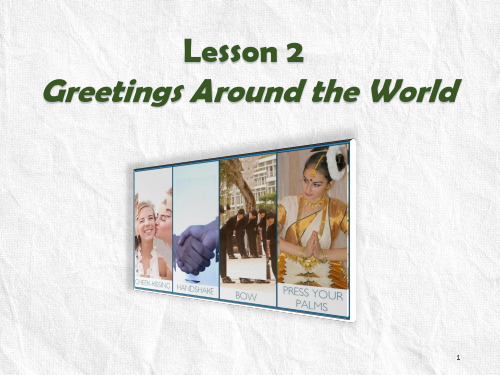 Lesson 2 Greetings Around the World