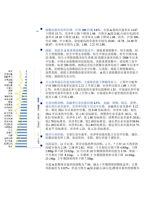 2019年A 股行业投资分析报告