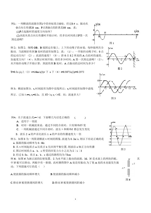 机械波例题