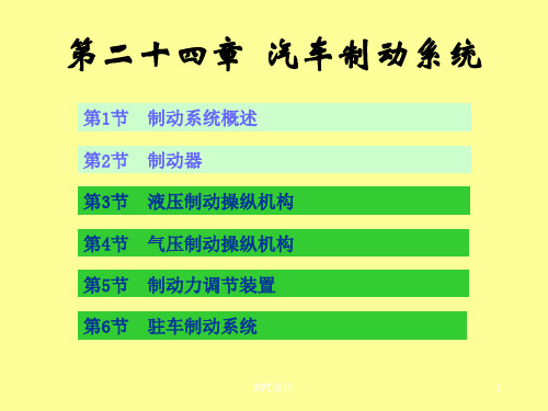 汽车制动原理  ppt课件