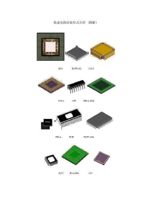 芯片封装类型图解
