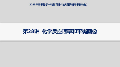 2025年高考化学一轮复习课件(适用于新高考新教材) 第38讲  化学反应速率和平衡图像