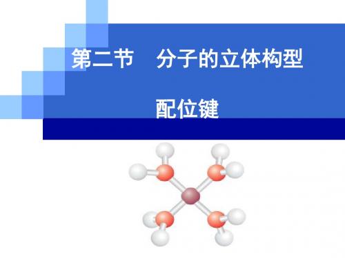 第二节 配位键