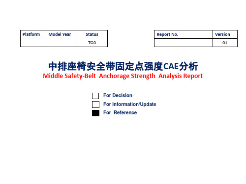 安全带固定点强度CAE分析