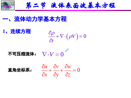 海浪的分类及基本要素