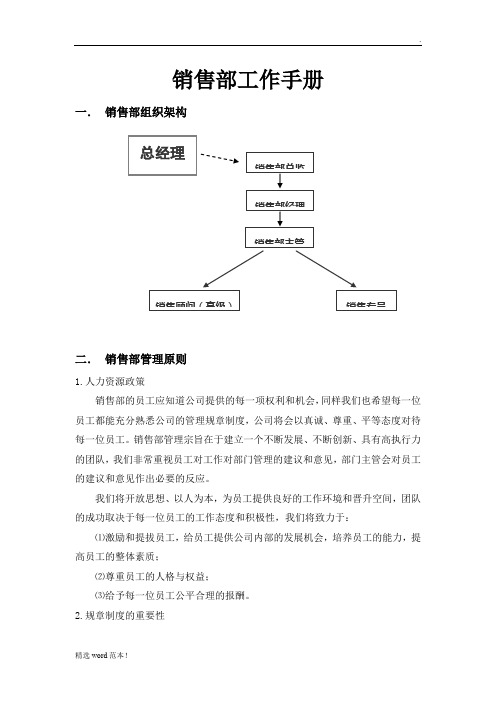 销售部工作手册