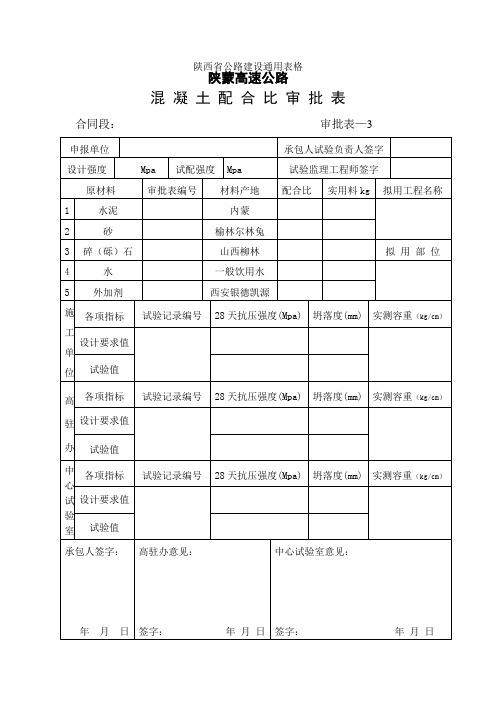 混凝土配合比审批表.doc