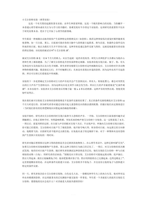 小艾尔伯特实验