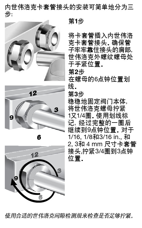 内世伟洛克卡套管接头安装说明说明书