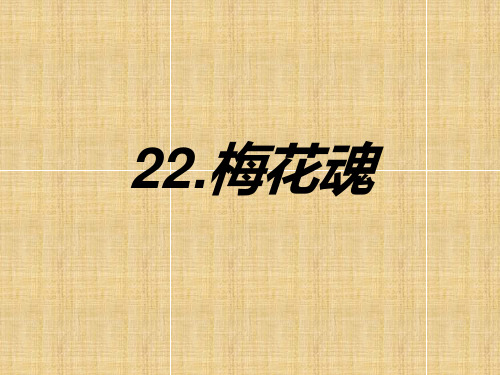 鲁教版四年级语文上册《梅花魂》课件