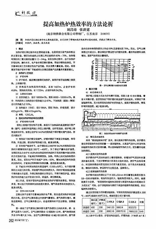 提高加热炉热效率的方法论析