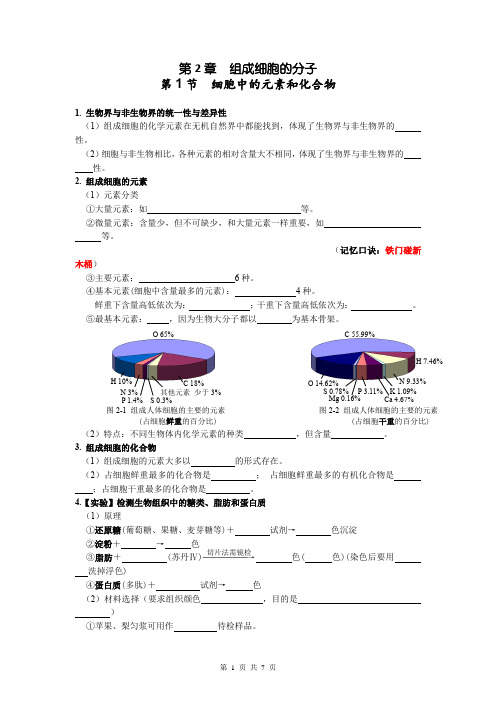 第2章 组成细胞的分子