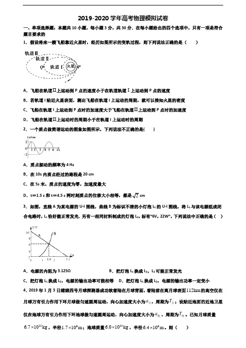 2020上海市静安区高考物理考试试题