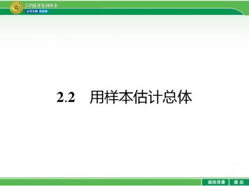 2.2.1 用样本的频率分布估计总体分布(共54张PPT)