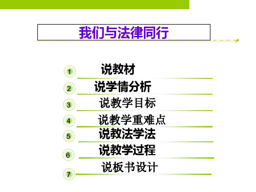 10.2我们与法律同行说课优秀课件17张PPT