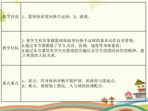 初中体育与健康人教八年级全一册第四章篮球篮球PPT