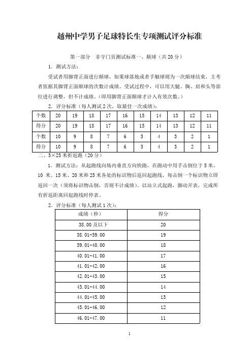 越州中学男子足球特长生专项测试评分标准.pdf