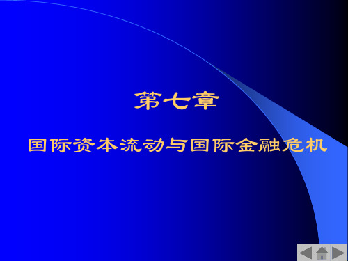 国际资本流动与国际金融危机讲义(PPT 63页)