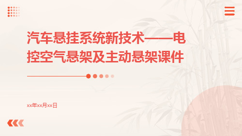 汽车悬挂系统新技术——电控空气悬架及主动悬架课件