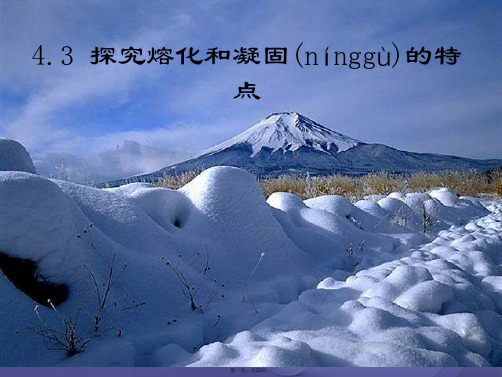 广东省汕尾市八年级物理上册4.3探究熔化与凝固的特点课件(新版)粤教沪版