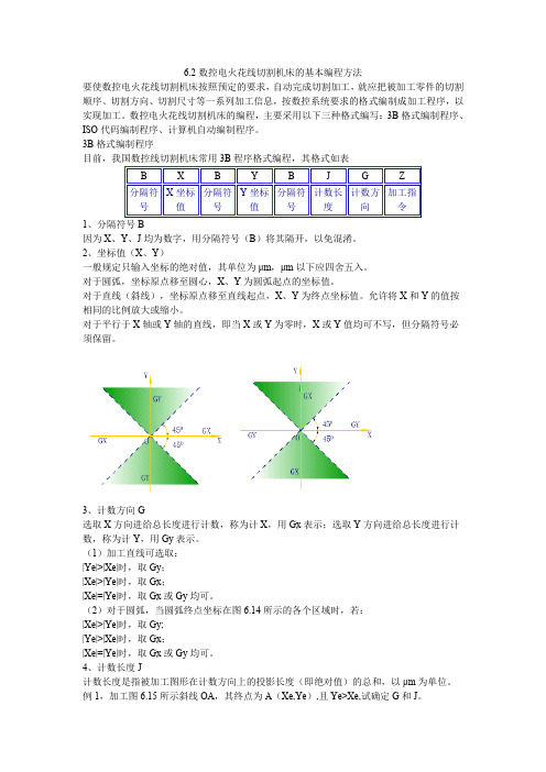 6.2数控电火花线切割机床的基本编程方法