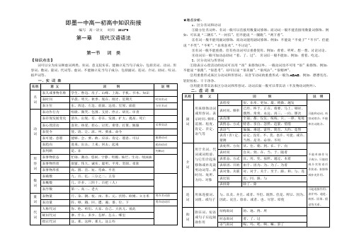 初高中衔接