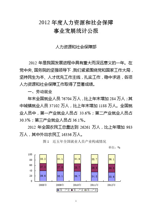 人力资源和社会保障事业发展统计公报